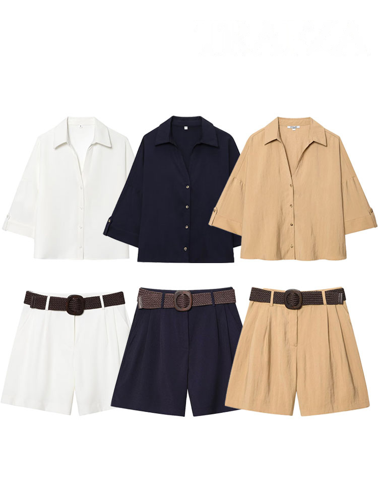 Women Formal Wear Tops - HH femmes élégant col rabattu simple