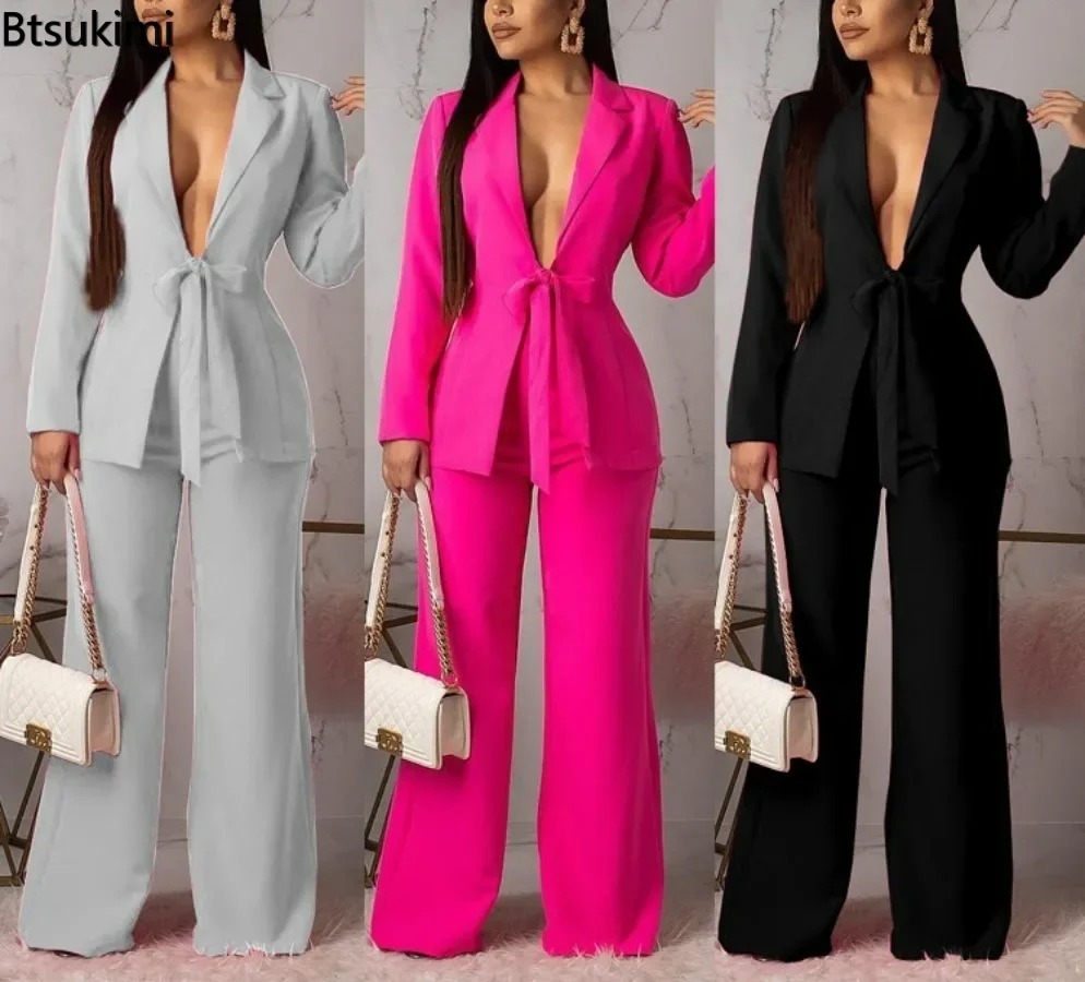 Women Formal Wear Shirts - Nouvel ensemble tailleur-pantalon 2 pièces pour