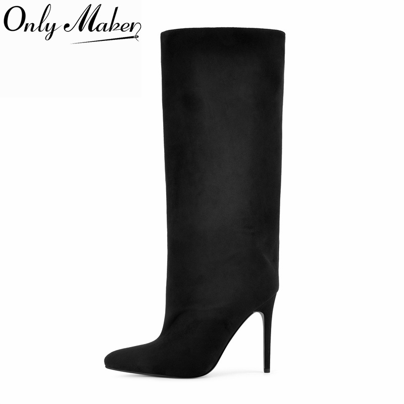 Female Formal Wear - Onlymaker Bottes noires en faux daim,