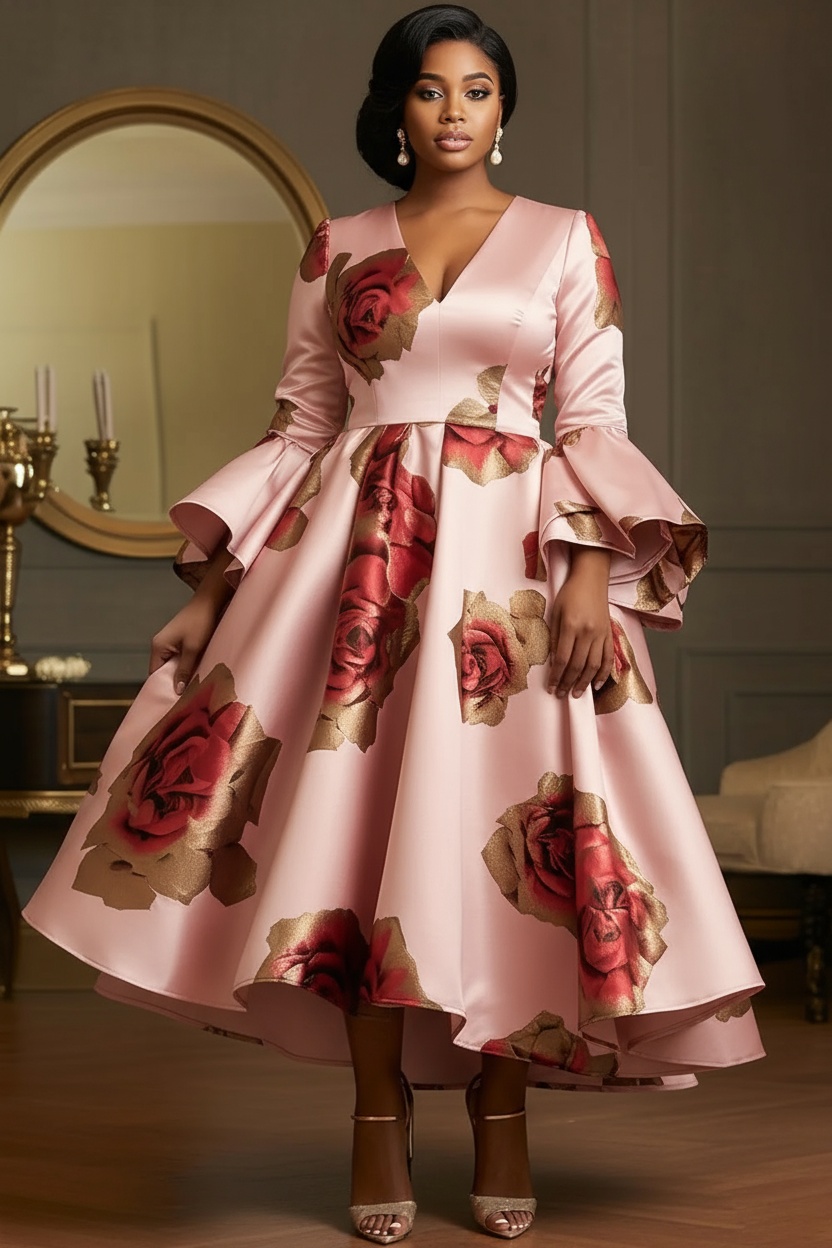 Female Formal Wear - Robe de soirée élégante en satin