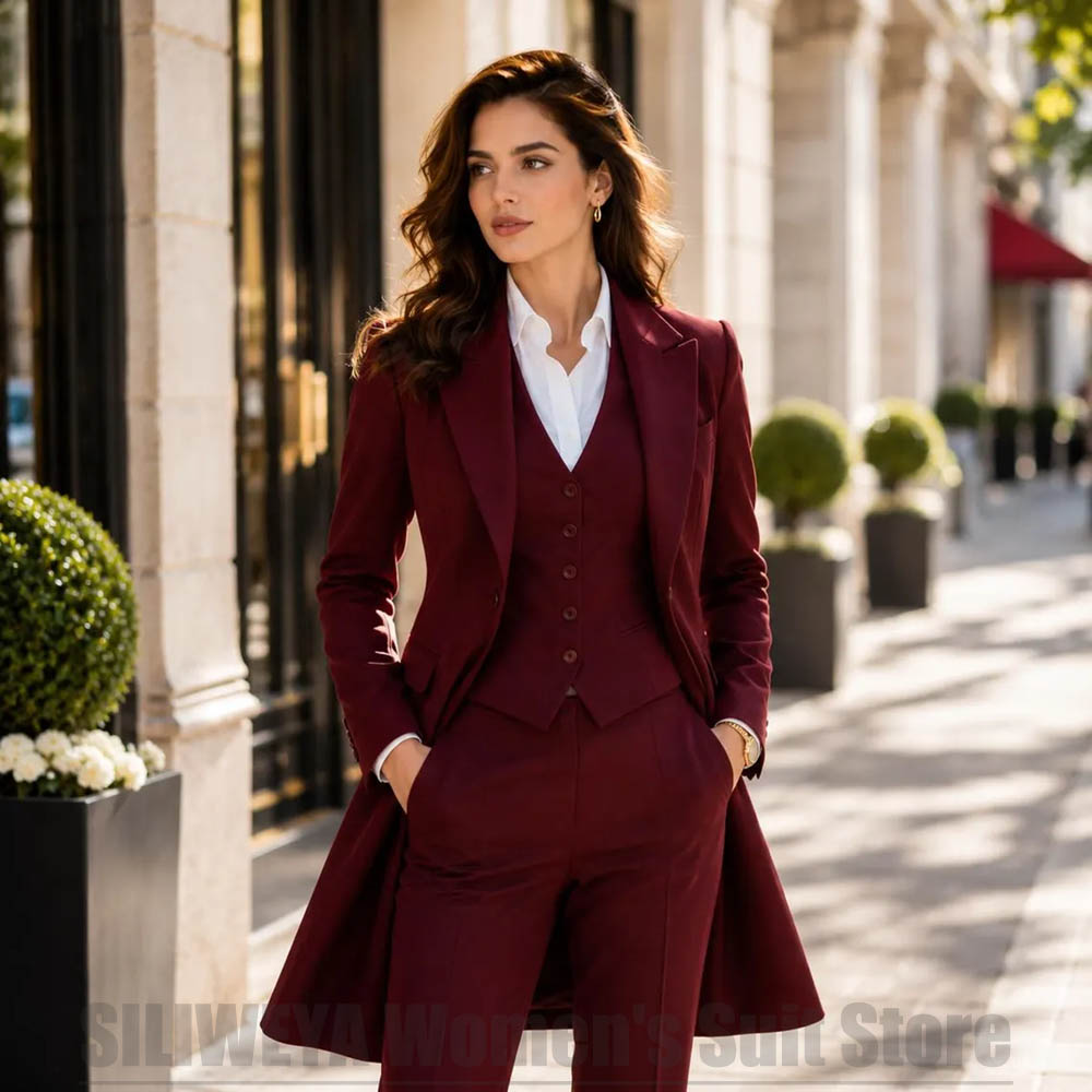 Women'S Office Formal Wear For Ladies - Ensemble 3 Pièces Élégant pour Femme