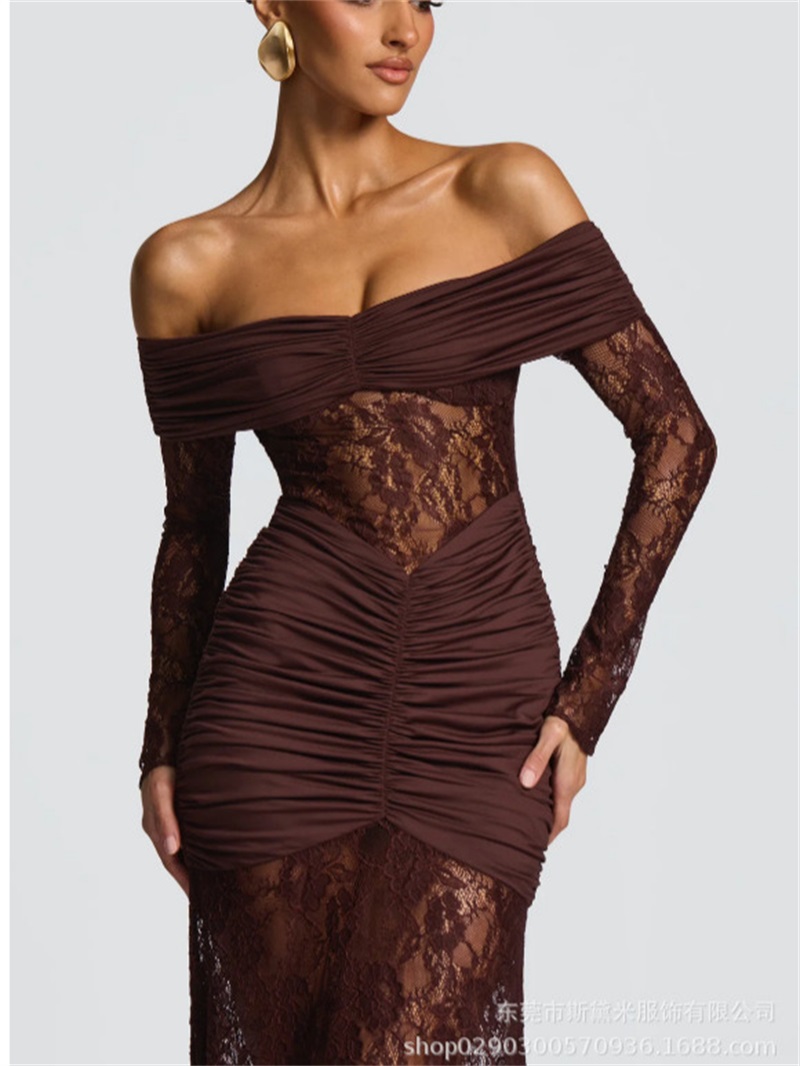 Women Formal Party Wear Dress - Sexy dentelle sirène femmes Robe de