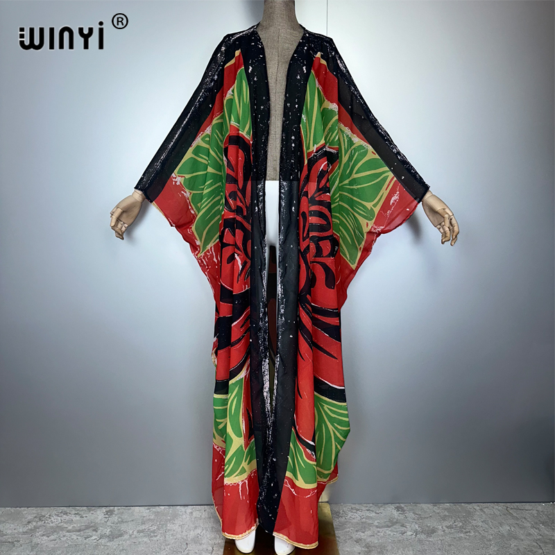 Young Women'S Formal Wear - WINYI afrique rétro imprimé kimonos robes