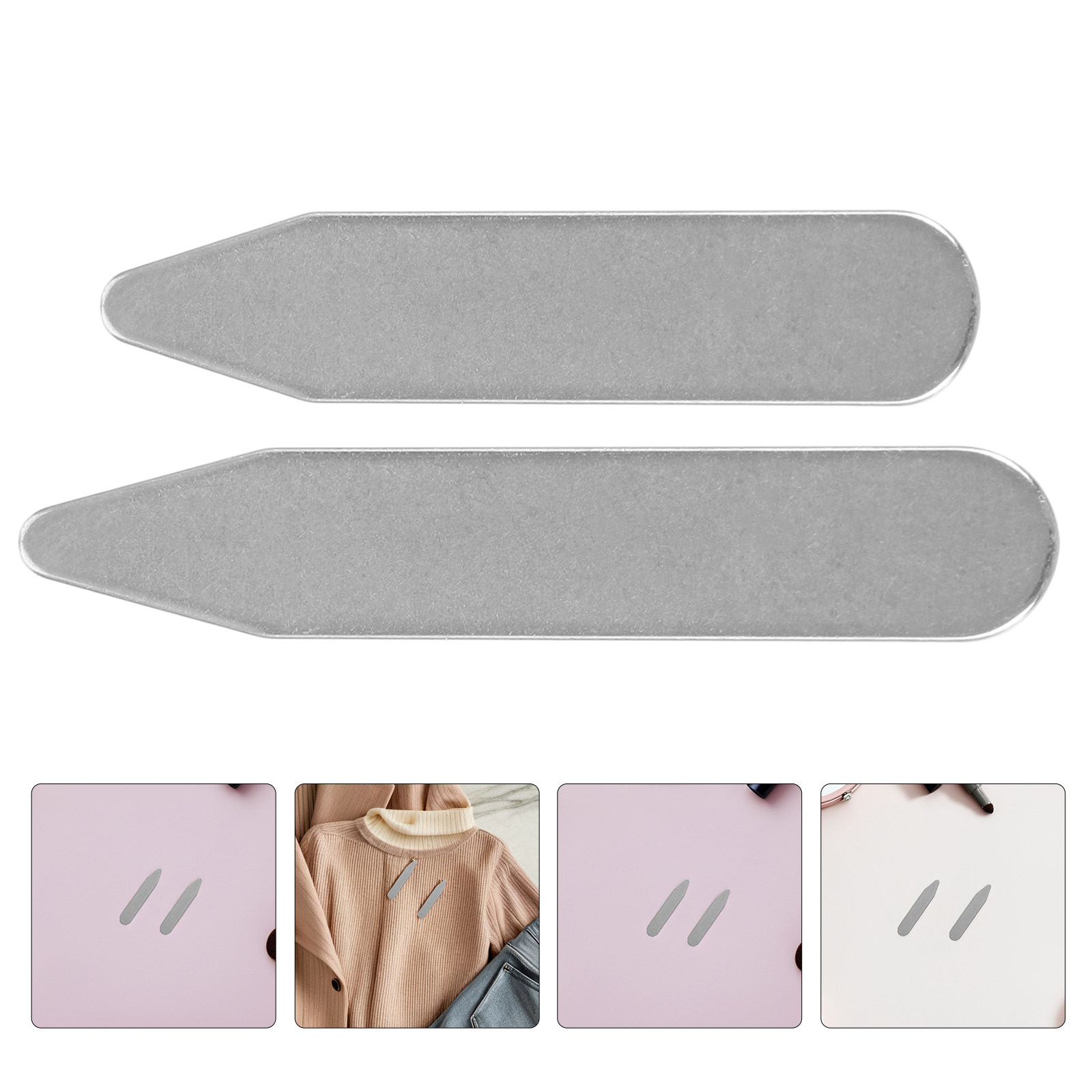 Women Formal Wear Shirts - Bretelles de col en acier inoxydable