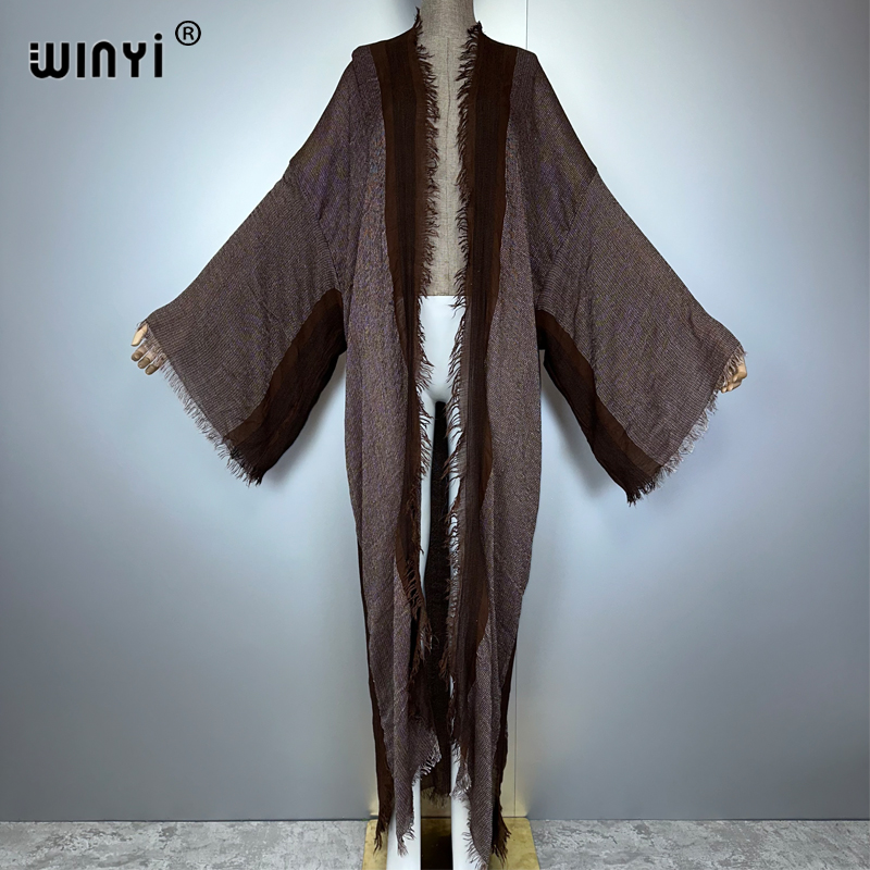 Young Women'S Formal Wear - WINYI Kimono Rétro Maxi Cardigan, Vêtement