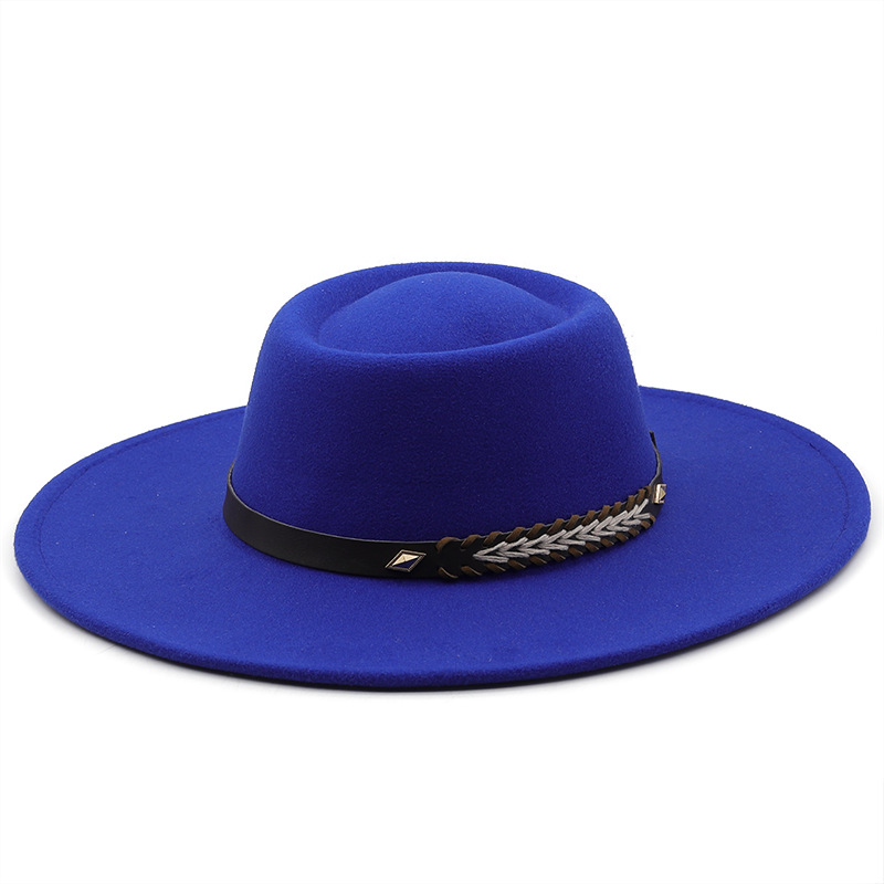 Women Formal Wear Ethnic - Chapeau Panama classique en feutre à