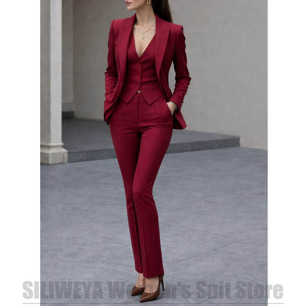 Women'S Office Formal Wear For Ladies - Ensemble de costume 3 pièces pour