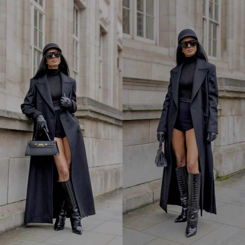 Tailored Coat Wool - Manteau long élégant en mélange de