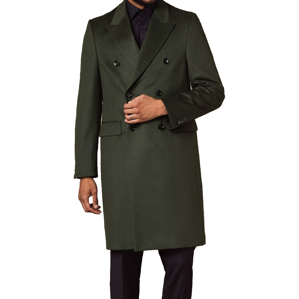Tailored Coat Wool - Luxe 100% laine Long manteau pour
