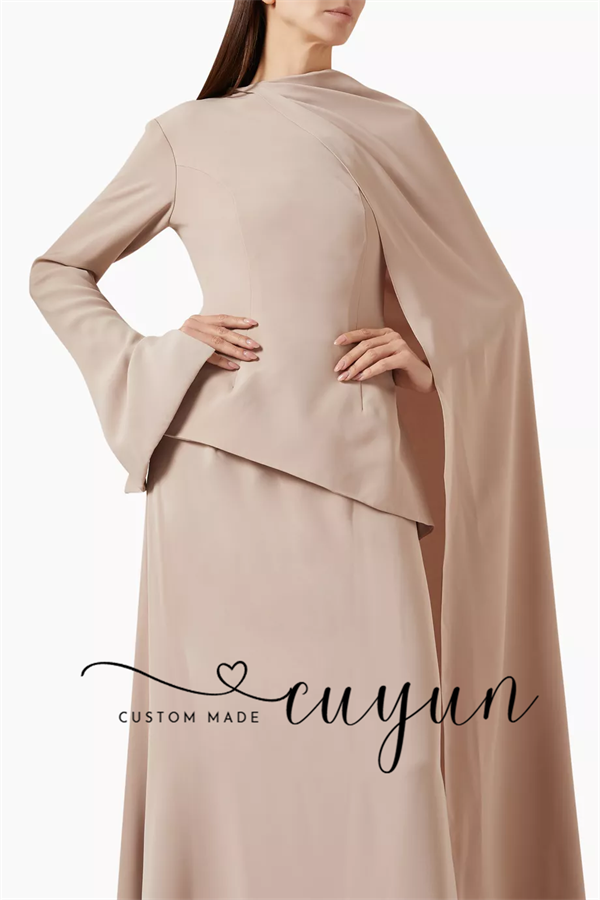 CUYUN personnalisé kaki modest - Women'S Formal Wear For A Wedding Guest avis et prix