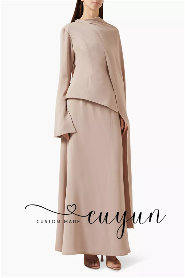 CUYUN personnalisé kaki modest - Women'S Formal Wear For A Wedding Guest avis et prix