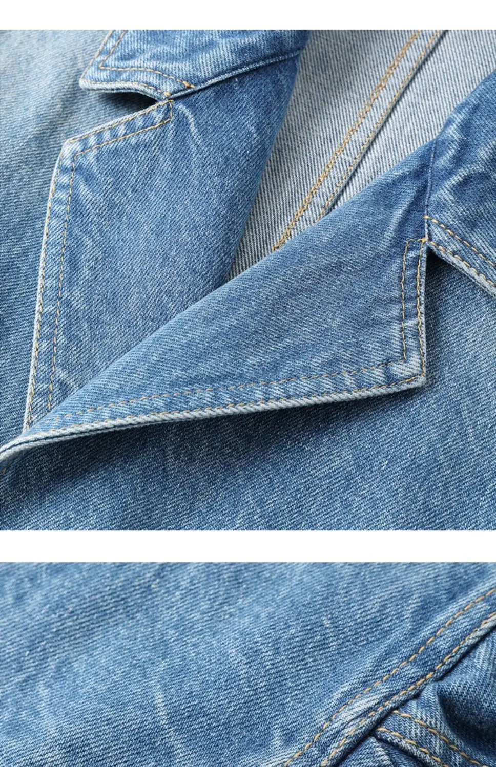 Veste en jean rétro délavé ble - Unique Women'S Formal Wear avis et prix