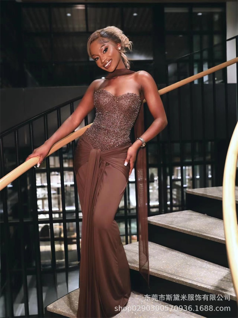 Robe de bal longue à paillette - Women Formal Party Wear Dress avis et prix