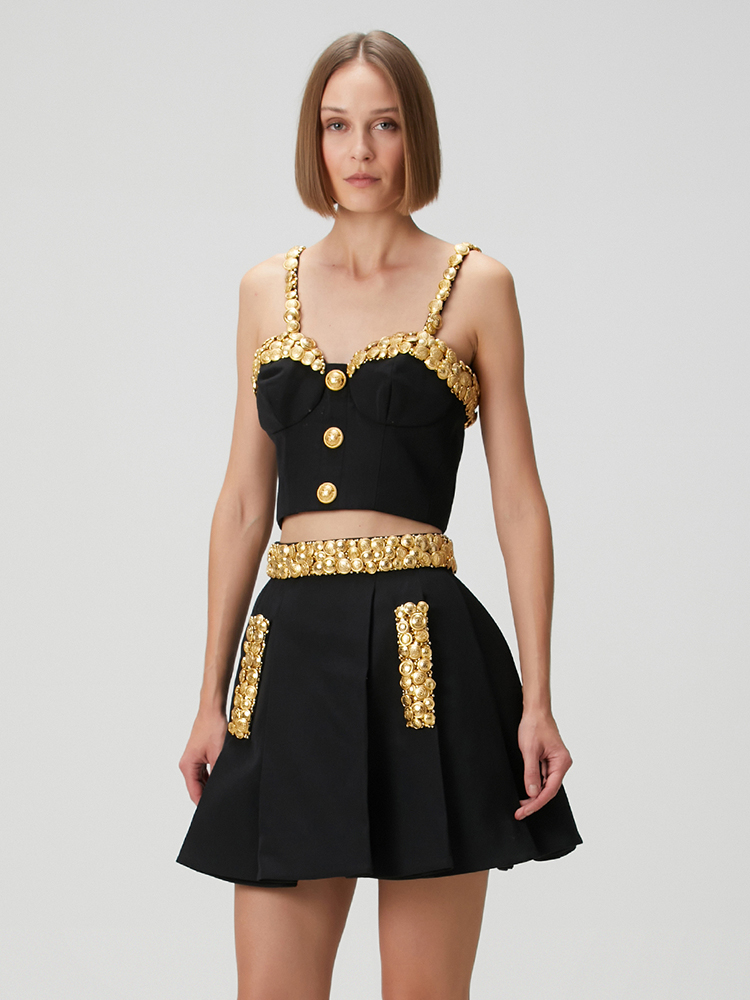 VC – ensemble deux pièces noir - Women Formal Wear Tops avis et prix