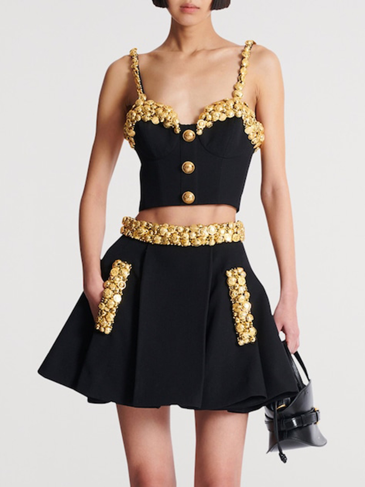 VC – ensemble deux pièces noir - Women Formal Wear Tops avis et prix