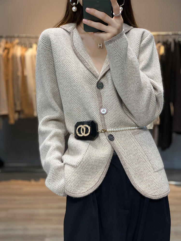 Automne hiver femmes pur cache - Tailored Coat Wool avis et prix