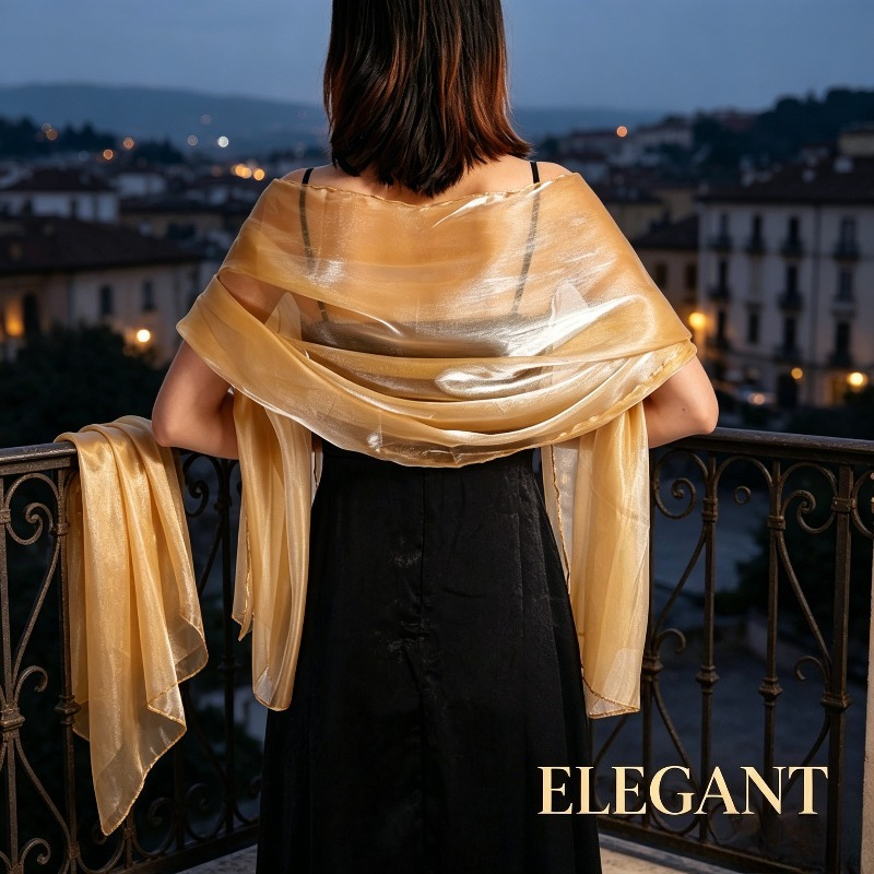 Châle élégant de couleur unie  - Female Formal Wear avis et prix