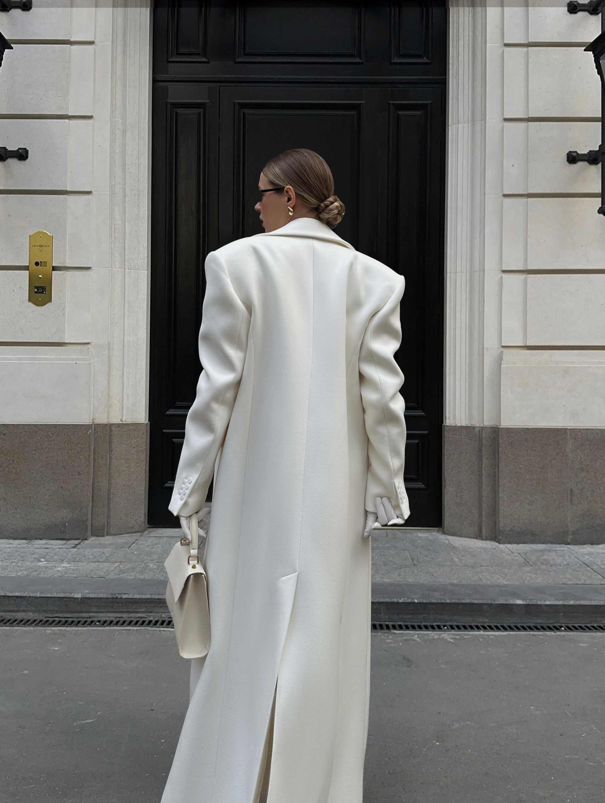 Manteau long élégant à revers  - Tailored Coat Wool avis et prix