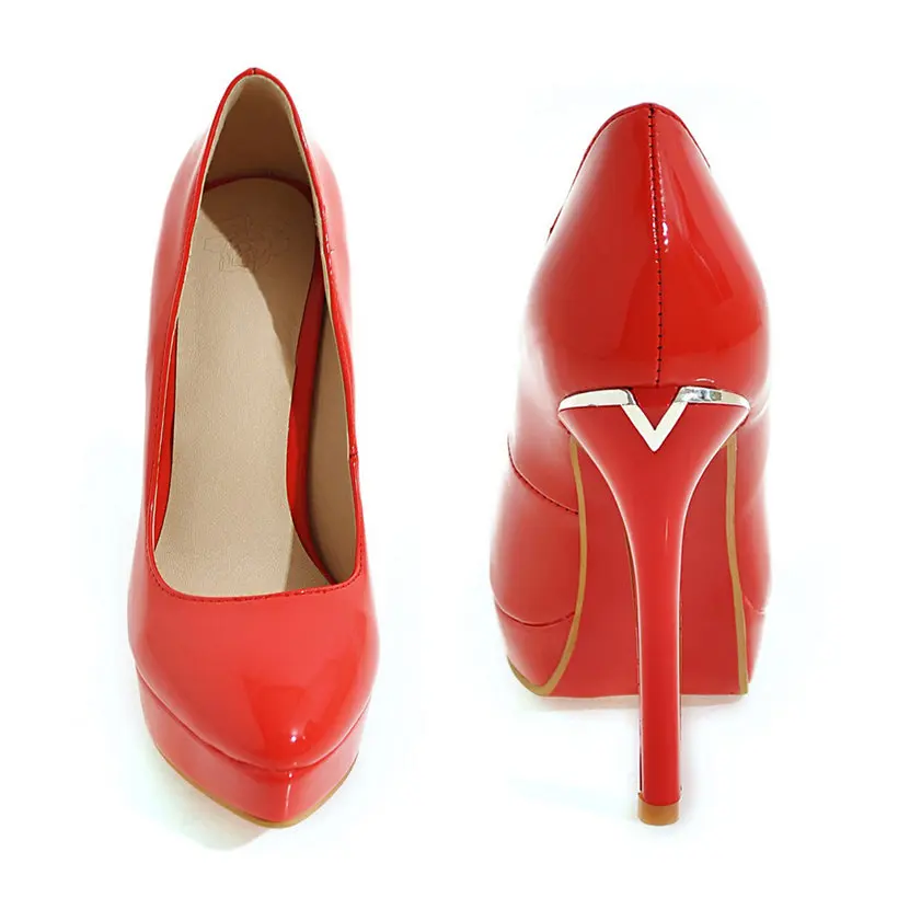 Escarpins à plateforme en cuir - Women'S Formal Wear To A Wedding avis et prix