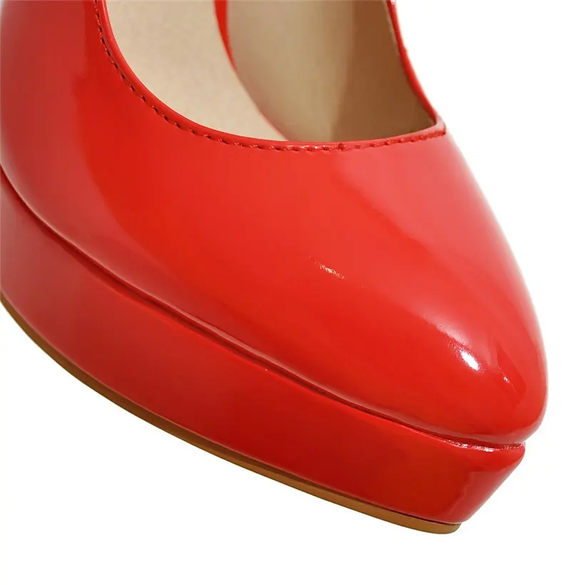 Escarpins à plateforme en cuir - Women'S Formal Wear To A Wedding avis et prix